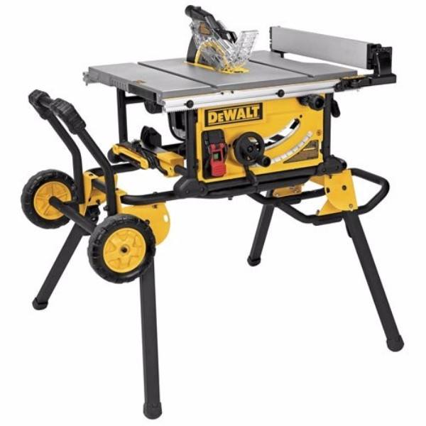 DEWALT DWE7491RS 10-Inch Jobsite Table Saw with 32.5-Inch Rip Capacity and Rolling Stand